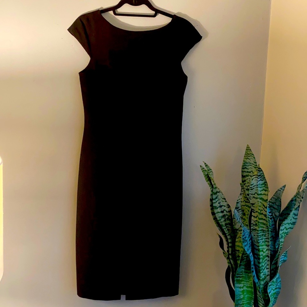 Banana Republic Black Formal Midi Dress
